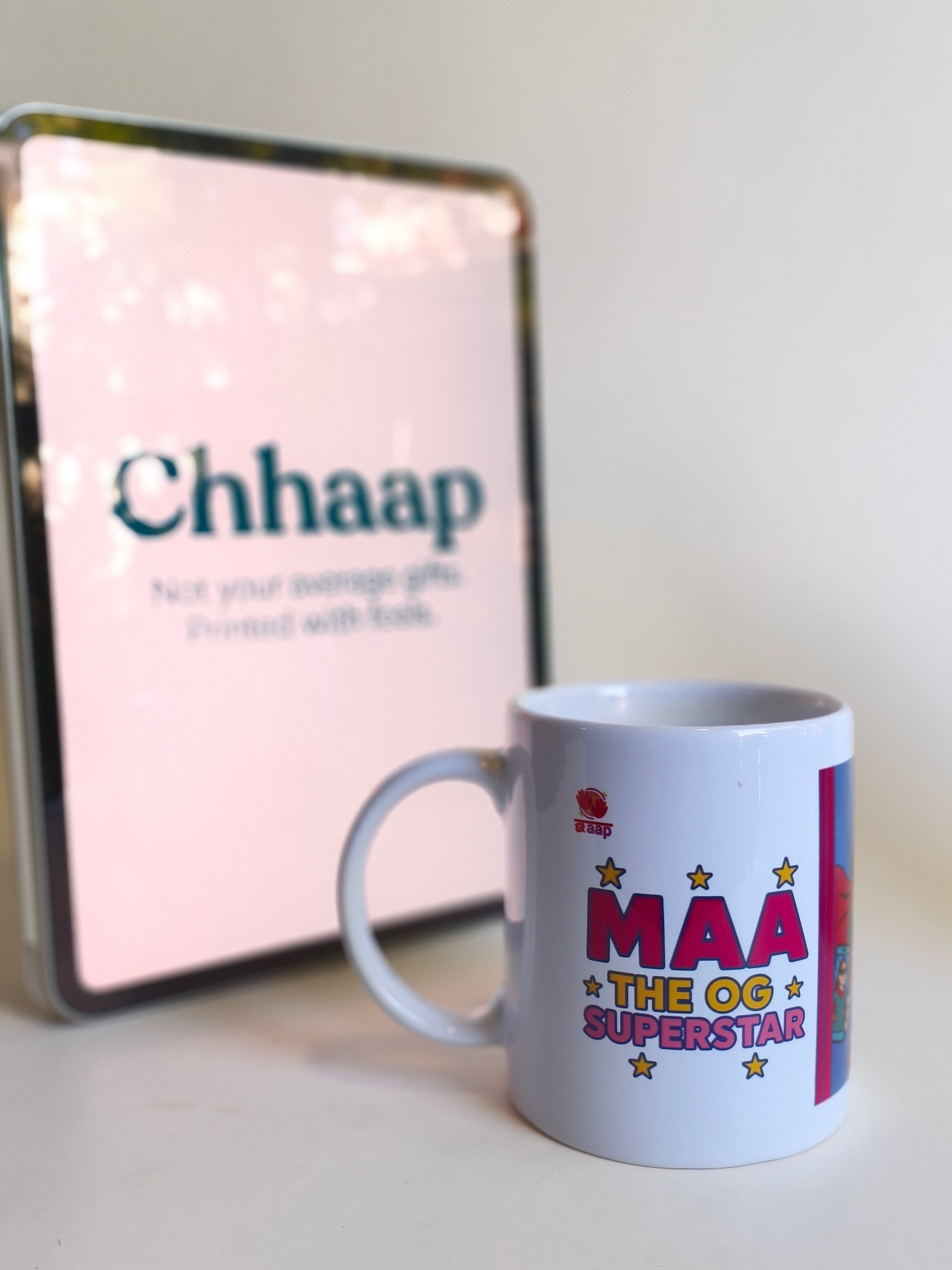 Maa The OG Superstar Mug – Mother's Day Gift with Cartoon Illustration – Chhaap Store