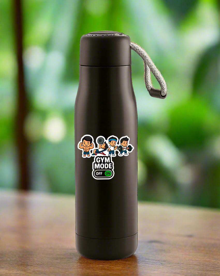 Gym Mode On – 500 ml Steel Bottle